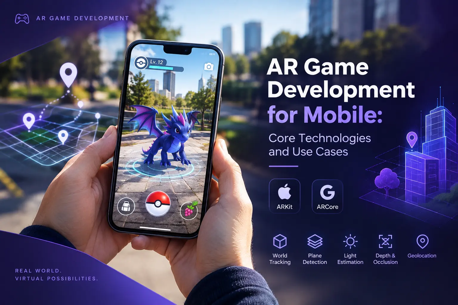 Mobile AR Game Development Infographic